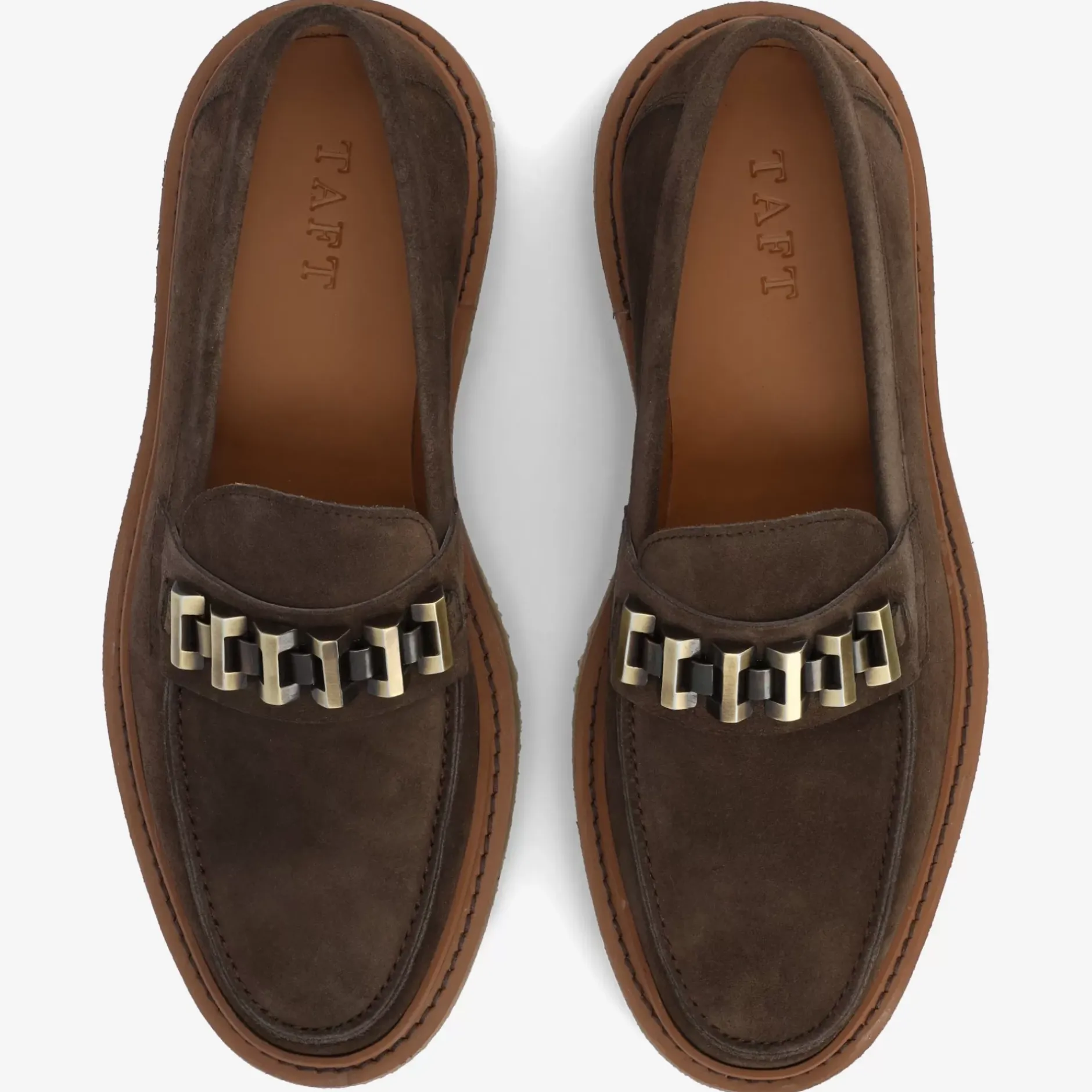 TAFT Loafers|Shoes>The Verona Loafer In Brown - Brown Suede Loafer |