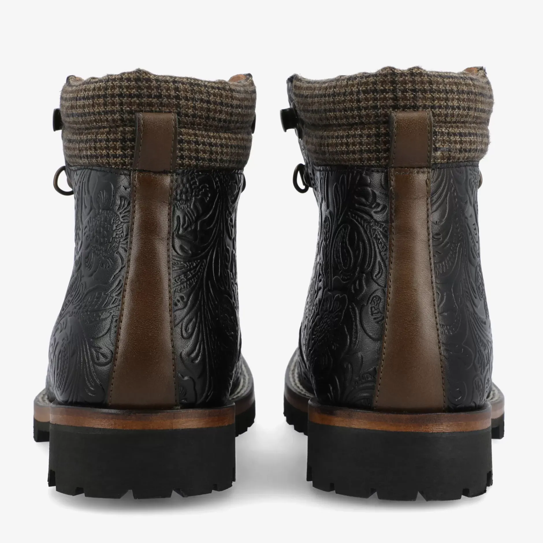 TAFT Boots>The Viking Boot In Black Floral |