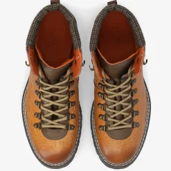 TAFT Boots>The Viking Boot In Brown Floral |