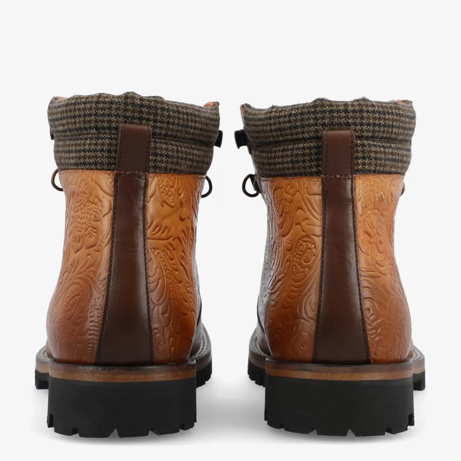 TAFT Boots>The Viking Boot In Brown Floral |