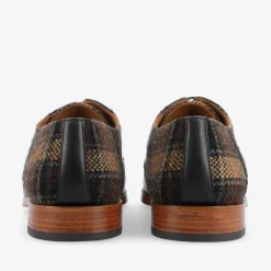 TAFT Shoes>The Wallace Shoe In Brown Tartan |