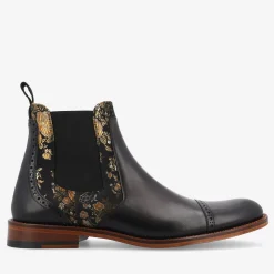 TAFT Chelsea Boots|Boots>Valencia Black Leather Mens Chelsea Boots - Eden Noir |