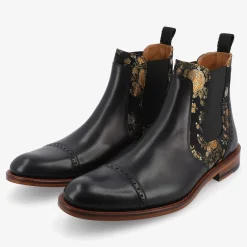 TAFT Chelsea Boots|Boots>Valencia Black Leather Mens Chelsea Boots - Eden Noir |